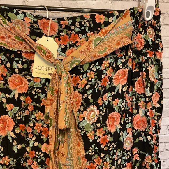 NWT Jodifl wide leg palazzo pants floral 3X - Picture 3 of 8